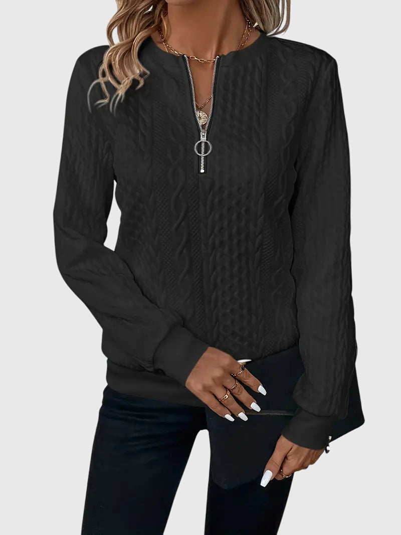 Nora | Sweater with Zipper