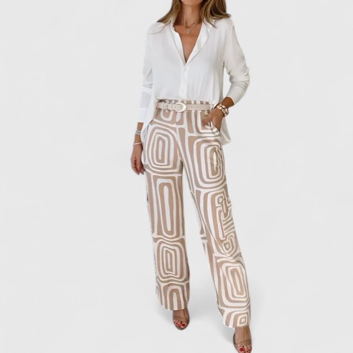 Emilia | Stylish Pants + Free Blouse & Belt