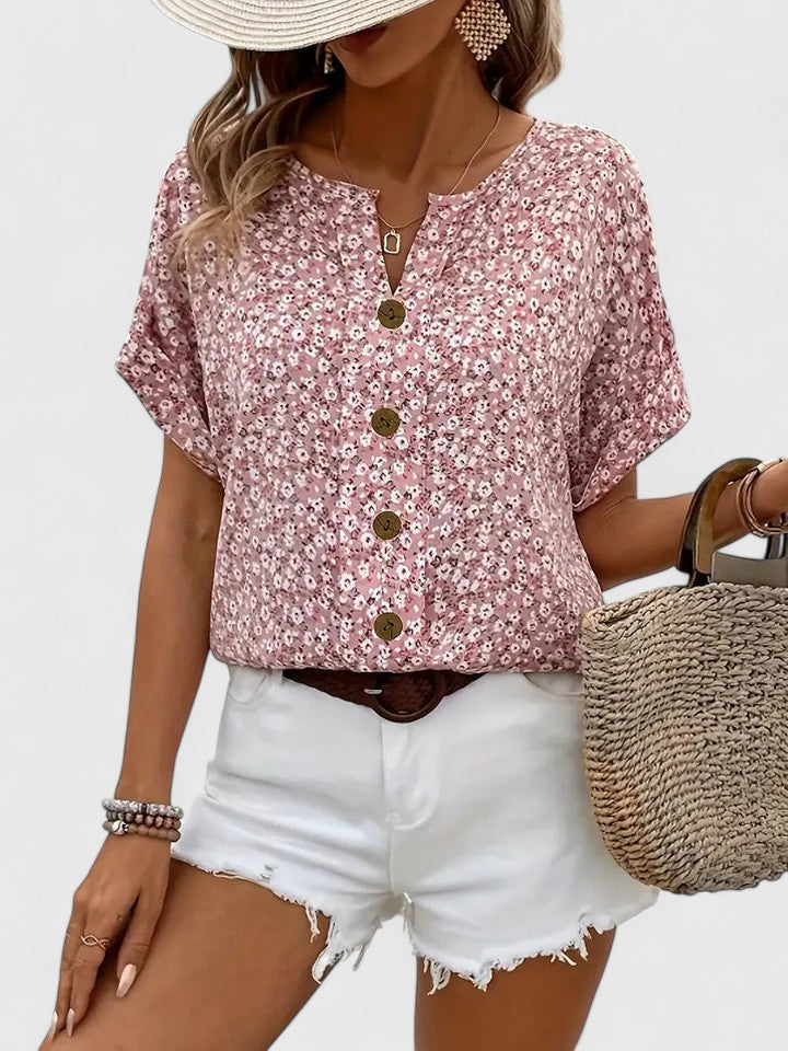 Sabine | Elegant Floral Summer Top