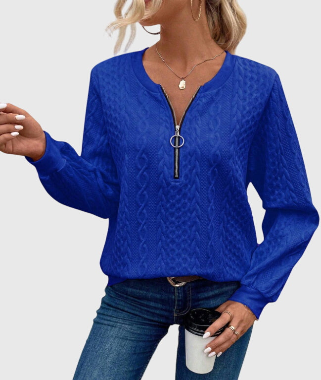 Nora | Sweater with Zipper