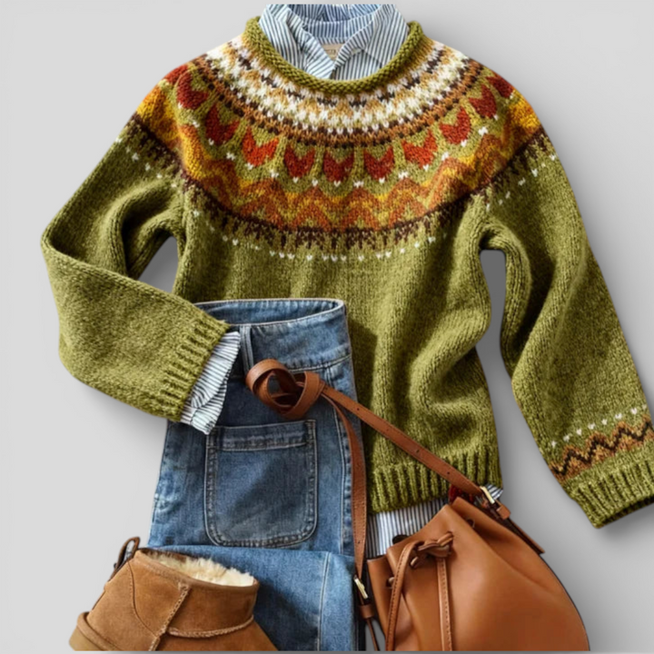 Evelyn | Classic Vintage Knit Sweater