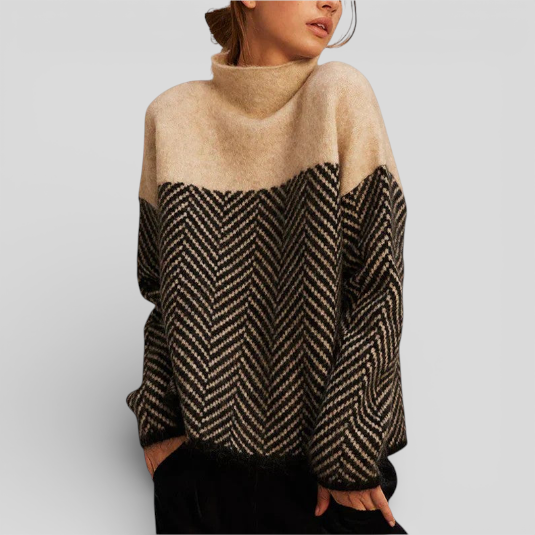 Patricia | Herringbone Knit Sweater