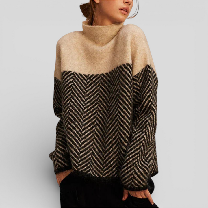 Patricia | Herringbone Knit Sweater