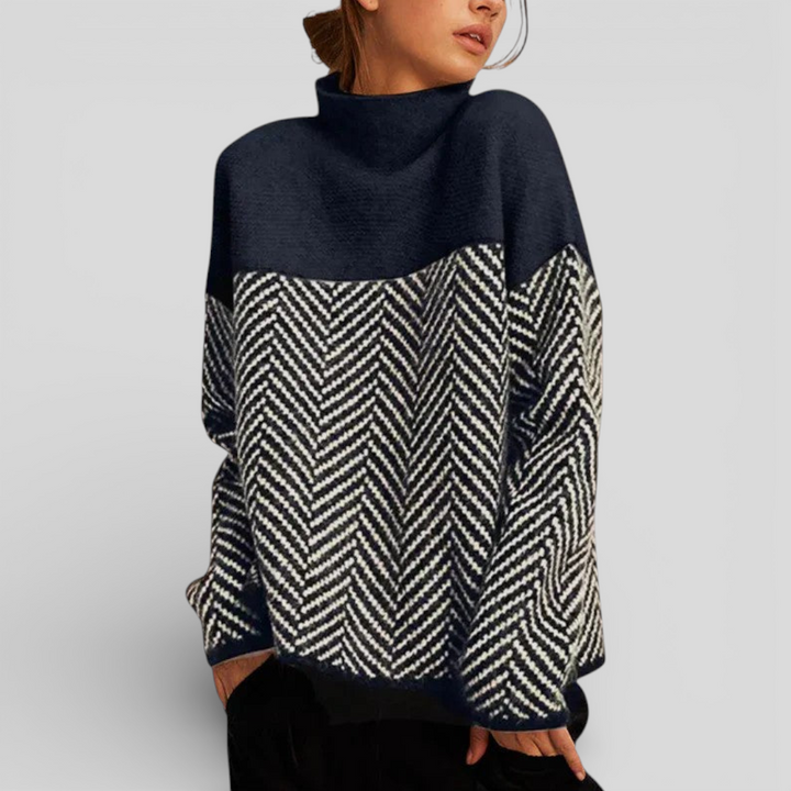 Patricia | Herringbone Knit Sweater
