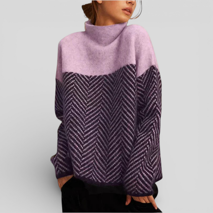 Patricia | Herringbone Knit Sweater