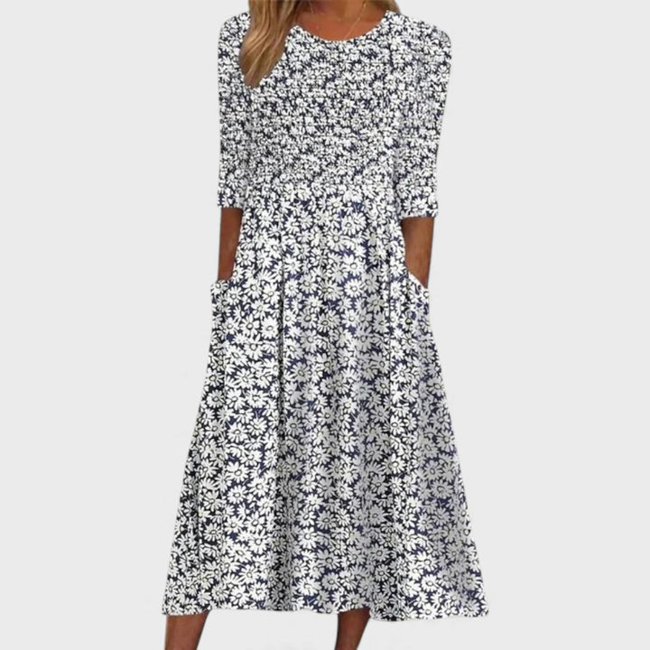 Violethia | Elegant Midi Dress