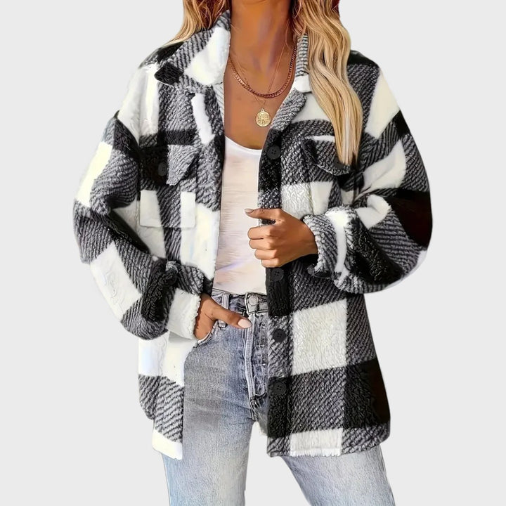 Martin | Stylish Plaid Fleece Jacket