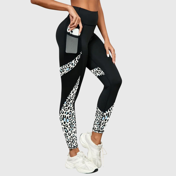 Jennifer | High-Waisted Leopard Print Training Pants