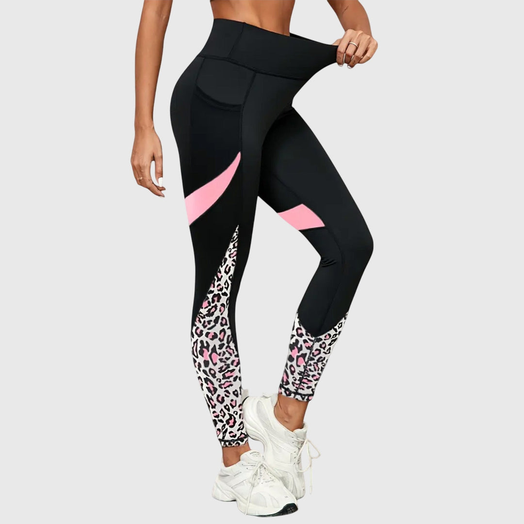 Jennifer | High-Waisted Leopard Print Training Pants