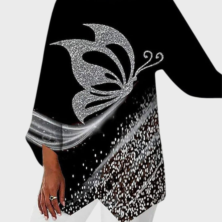 Alayah | Elegant Crew Neck Top