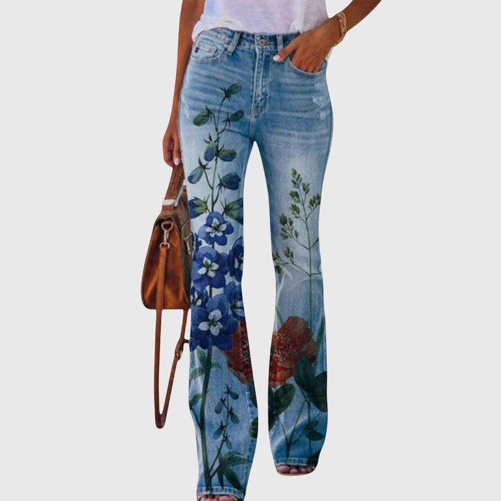 Serena | Pants with Flowers
