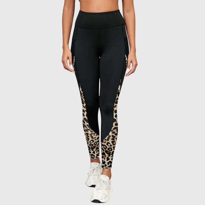 Jennifer | High-Waisted Leopard Print Training Pants
