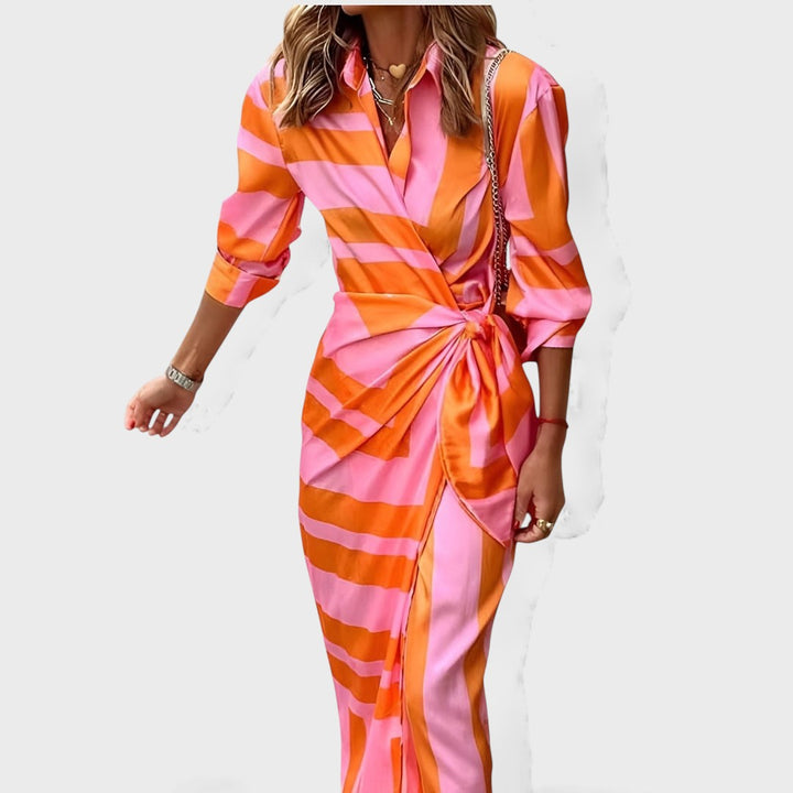 Everly | Elegant Wrap Dress with Print