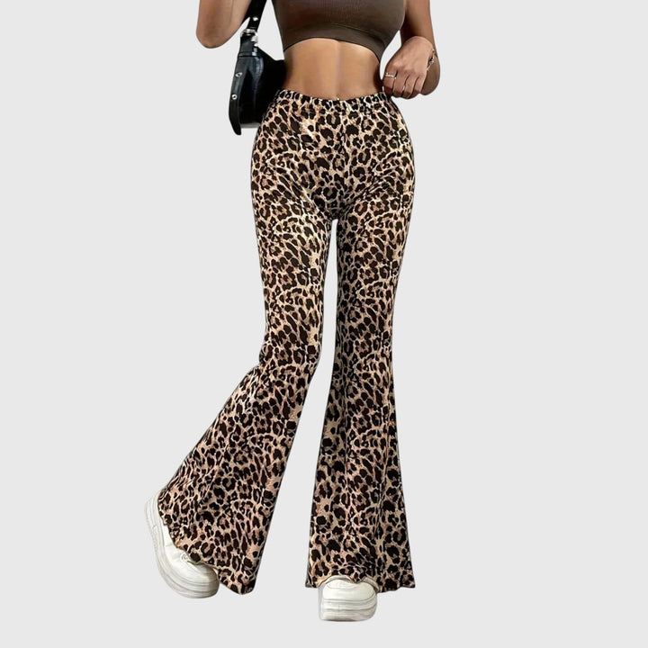 Jolie | Leopard Bootcut Pants