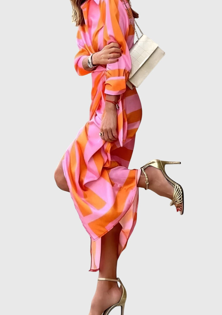 Everly | Elegant Wrap Dress with Print