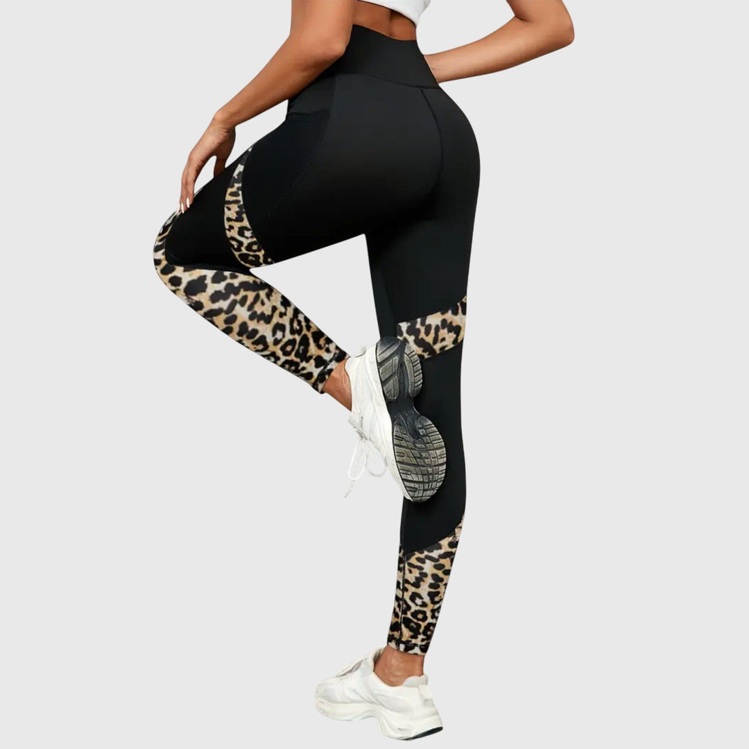 Jennifer | High-Waisted Leopard Print Training Pants