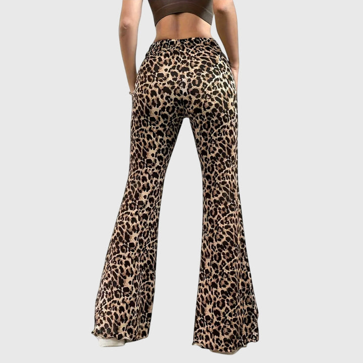 Jolie | Leopard Bootcut Pants