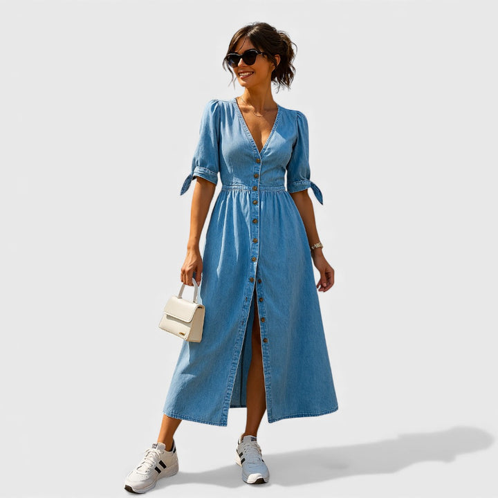 Jacqueline | Elegant Denim Dress