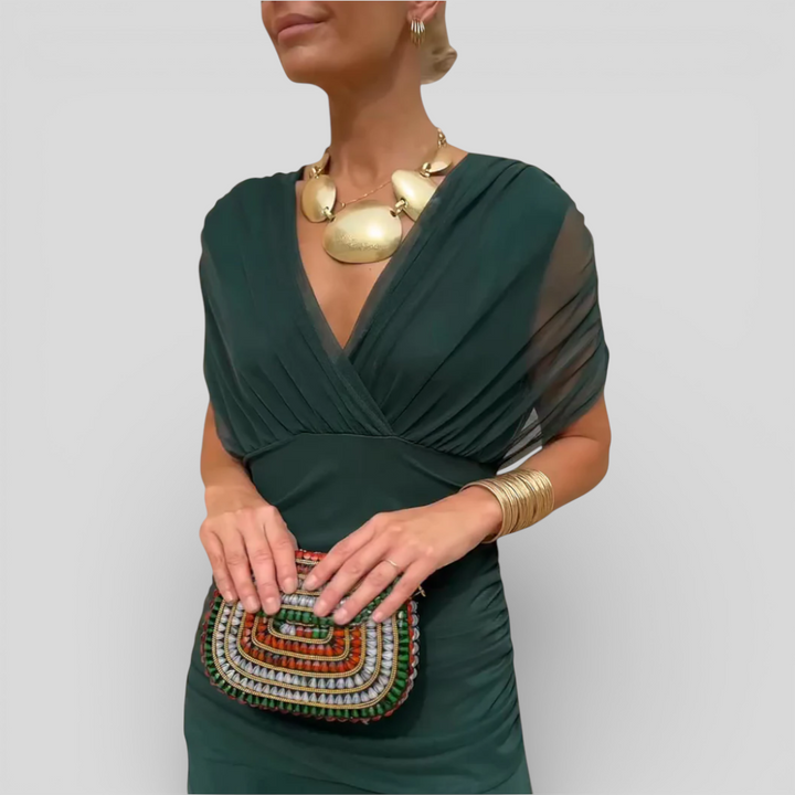 Susan | Flowing Floral Midi Dress